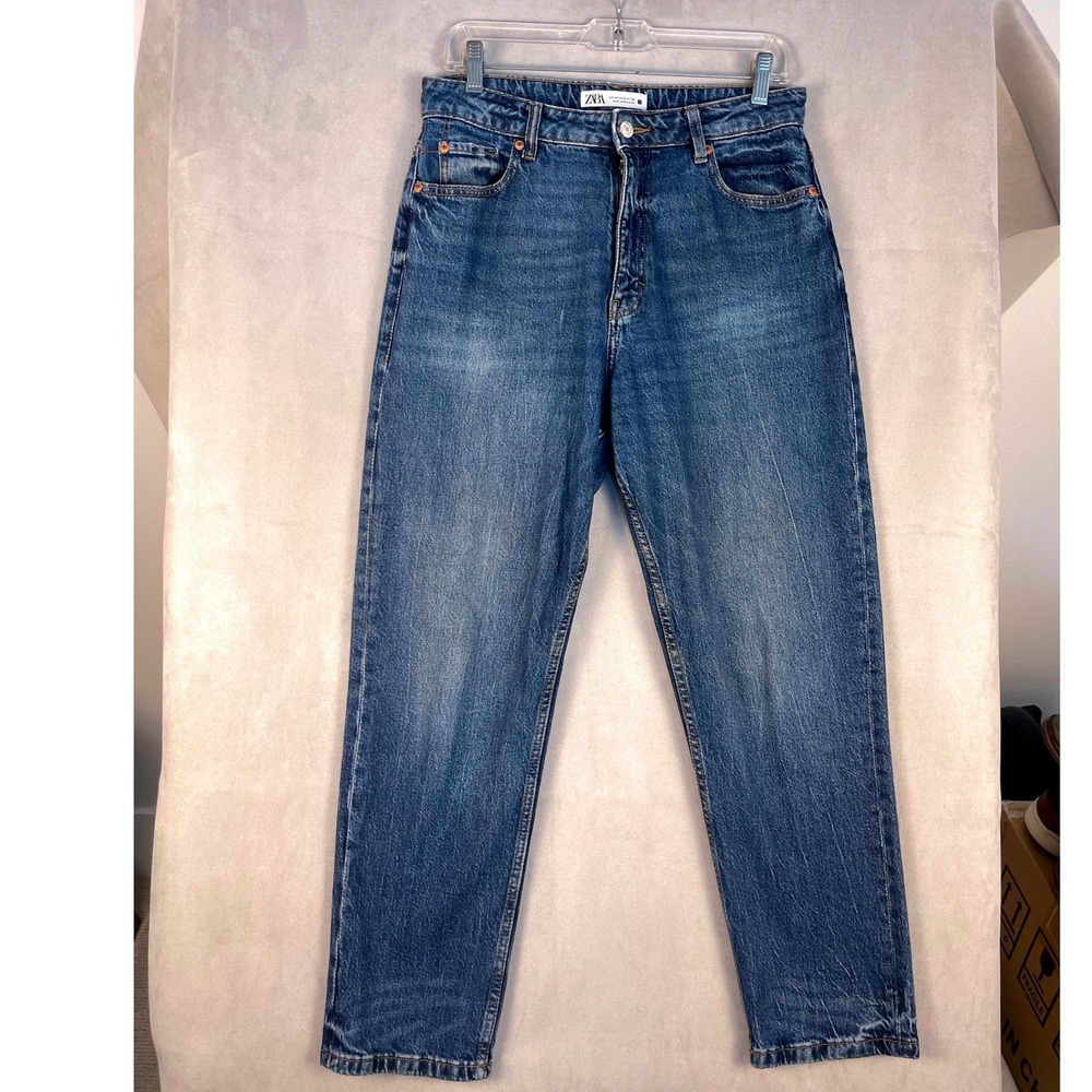 Lauren Ralph Lauren Jeans Co Blue Straight Leg Mid Rise Denim Pants Womens 8